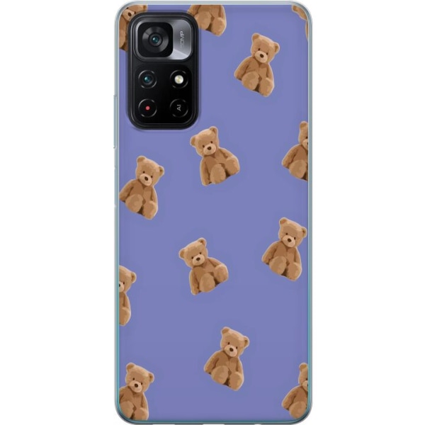 Xiaomi Poco M4 Pro 5G Gennemsigtig cover Flyvende bjørne