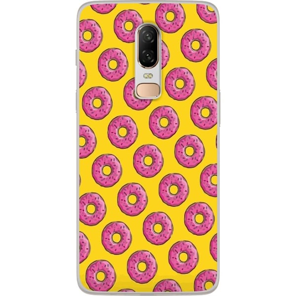 OnePlus 6 Gennemsigtig cover Simpsons Donut