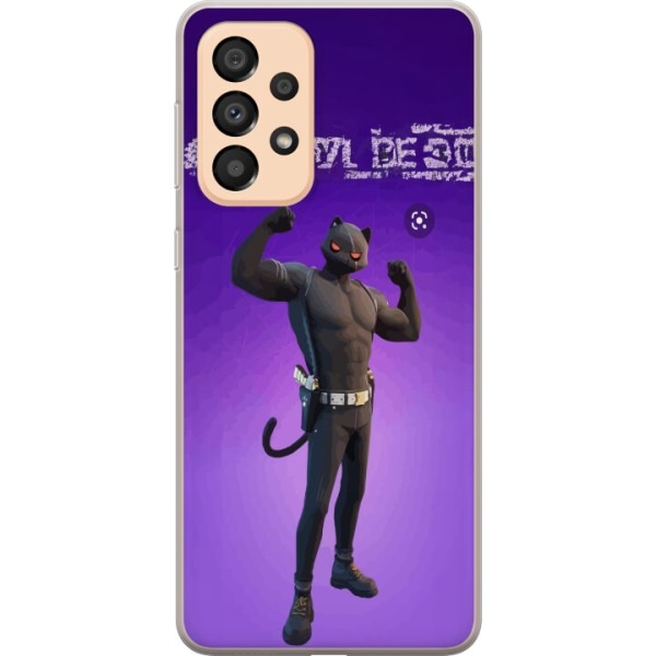 Samsung Galaxy A33 5G Gennemsigtig cover Fortnite - Meowscles