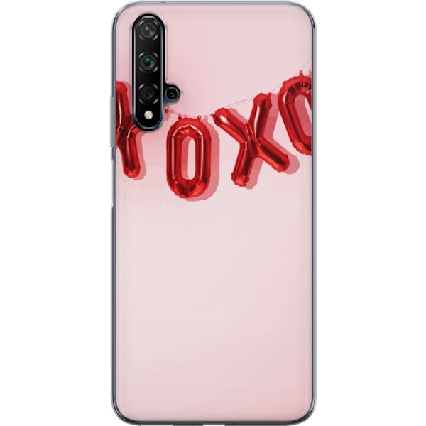 Huawei nova 5T Genomskinligt Skal Alla hjärtans dag XOXO