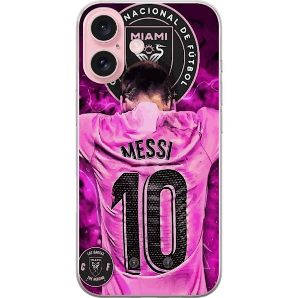 Apple iPhone 16 Gennemsigtig cover Lionel Messi (Inter Miami C