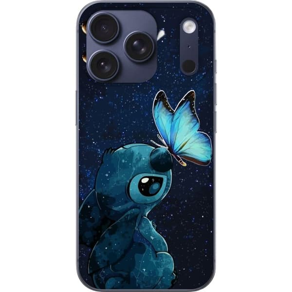 Kompatibelt Mobildeksel til Apple iPhone 17 Pro Stitch sommerfugl