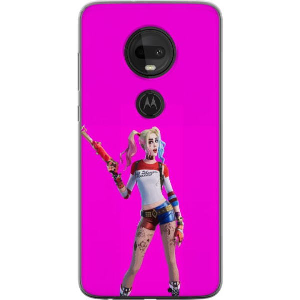 Motorola Moto G7 Gjennomsiktig deksel Fortnite - Harley Quinn