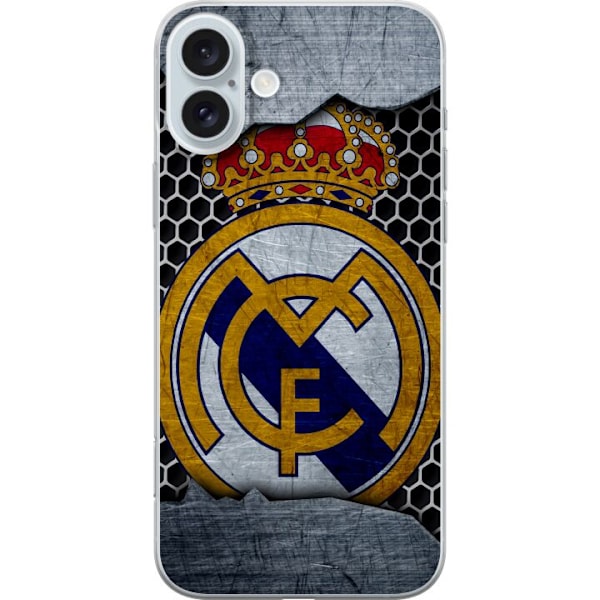 Apple iPhone 16 Plus Gjennomsiktig deksel Real Madrid