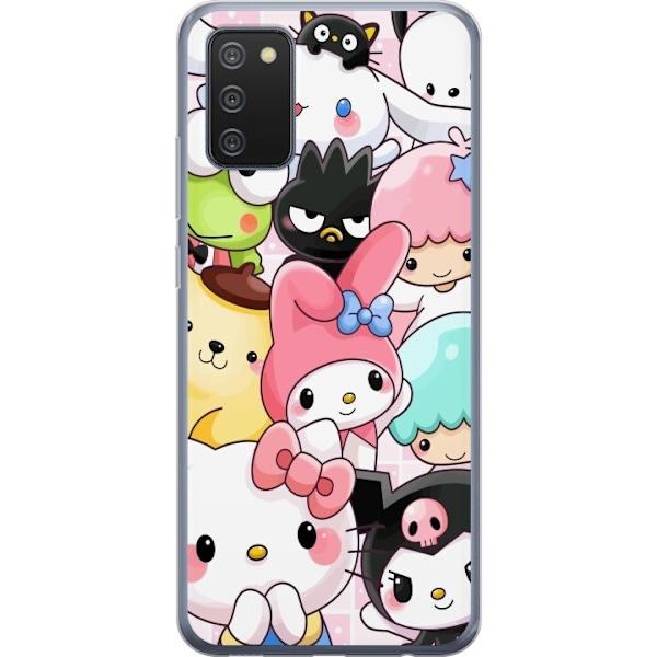 Samsung Galaxy A02s Läpinäkyvä kuori Kawaii Sanrio Crew
