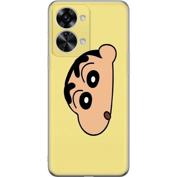 OnePlus Nord 2T Läpinäkyvä kuori Peeking Shinchan