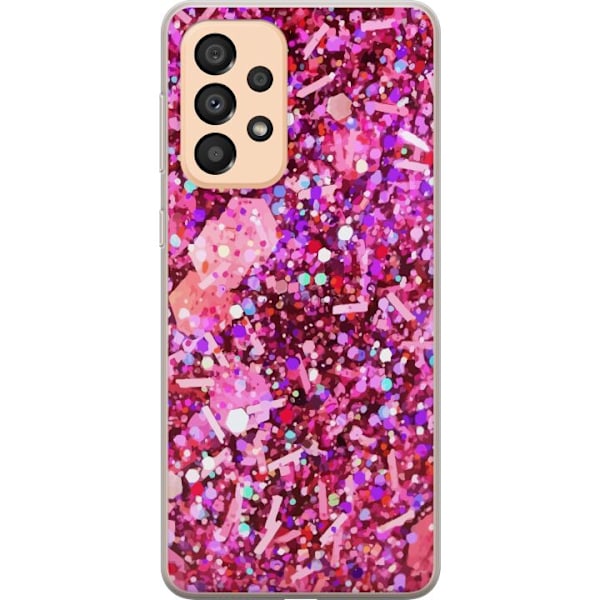 Samsung Galaxy A33 5G Genomskinligt Skal Glitter