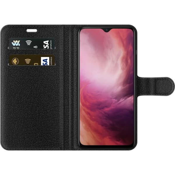 Kompatibelt Plånboksfodral till OnePlus 7 Rosa CIAO gul
