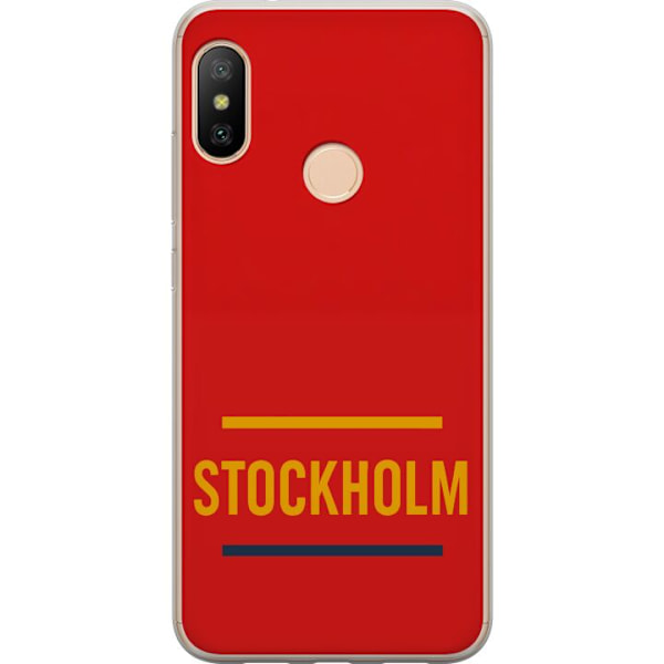 Xiaomi Redmi 6 Pro Gennemsigtig cover Stockholm – Hockey