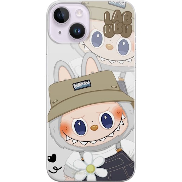 Apple iPhone 14 Gennemsigtig cover Labubu Minimal Mood - Enkel