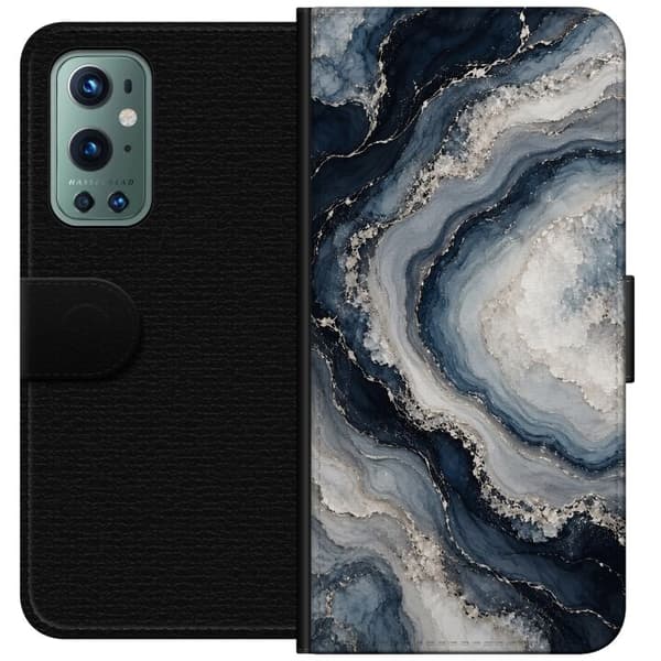 Kompatibelt Lommeboketui til OnePlus 9 Pro Nattagat blå