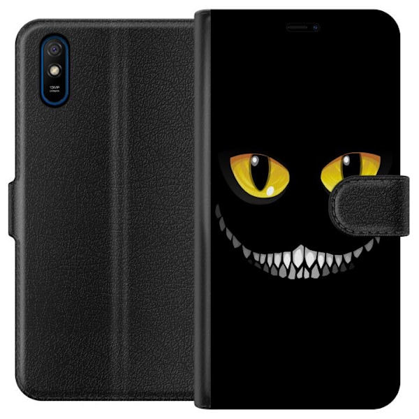 Xiaomi Redmi 9A Tegnebogsetui Øjne I Mørk Sort