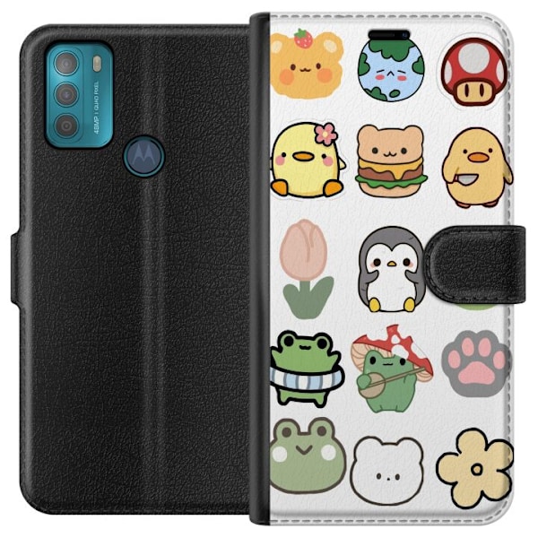 Motorola Moto G50 Tegnebogsetui Kawaii Friends