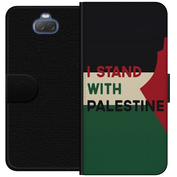 Sony Xperia 10 Lompakkokotelo Pysähdy Palestiinan puolesta -