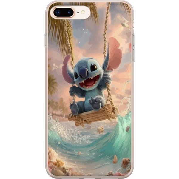 Kompatibel Mobilcover til Apple iPhone 8 Plus Disney Stitch blå alien sød figur samlerobjekt
