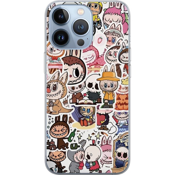 Apple iPhone 13 Pro Läpinäkyvä kuori Labubu All-Stars – P