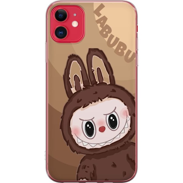 Apple iPhone 11 Genomskinligt Skal Labubu Cloud Cutie – Vit