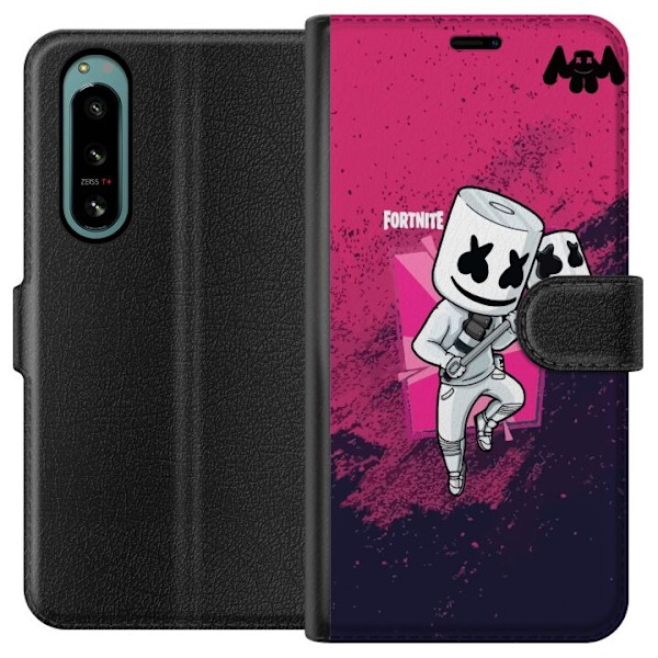 Sony Xperia 5 IV Tegnebogsetui Marshmello Fortnite Skin Emote