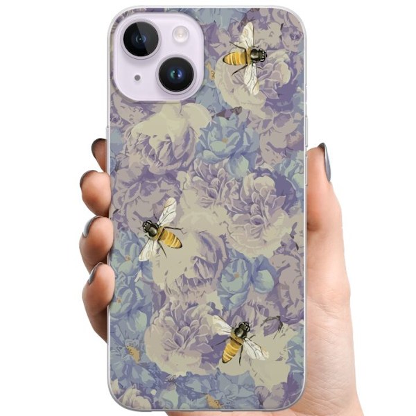 Apple iPhone 15 TPU Mobilskal Bin Blommor