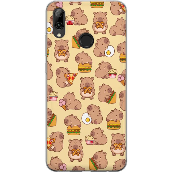 Huawei P smart 2019 Läpinäkyvä kuori Kawaii capybara puhelinkotelo useilla söpöillä hahmoilla