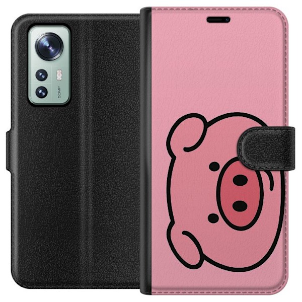 Xiaomi 12 Lompakkokotelo Kawaii Piggy