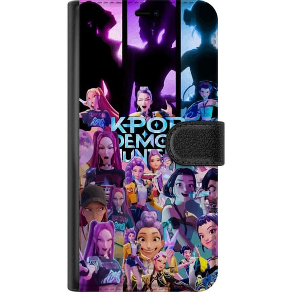Kompatibel Tegnebogsetui til Apple iPhone 12 KPop Demon Hunters anime-stil mørkt design