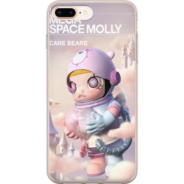 Kompatibelt Mobilskal till Apple iPhone 8 Plus Mega Space Molly Care Bears Series - Share Bear Edition