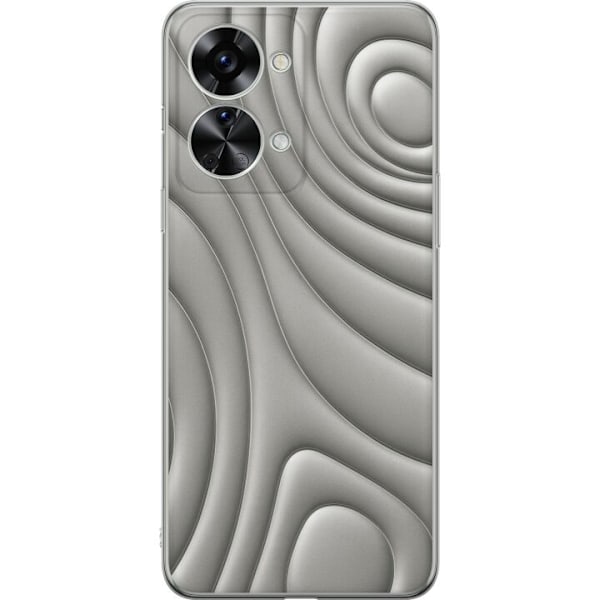 OnePlus Nord 2T Läpinäkyvä kuori Hopea-aallot