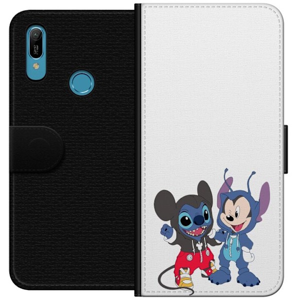 Huawei Y6 (2019) Tegnebogsetui Stitch Mickey Mouse