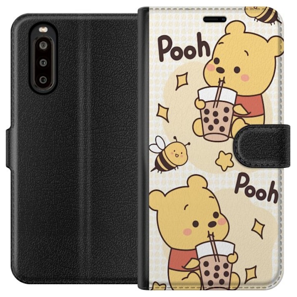 Sony Xperia 10 II Plånboksfodral Nalle Pooh Style – klassiskt björnmotiv i ny tolkning
