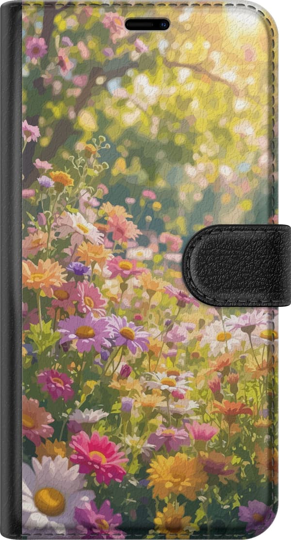 Kompatibel Tegnebogsetui til Samsung Galaxy A14 5G Blomstermønster