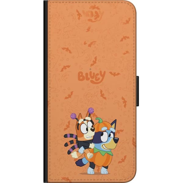 Kompatibelt Lommeboketui til Xiaomi Redmi Note 9 Pro Tegnede hunder utkledd til Halloween med gresskar, flaggermus og heksehatter oransje