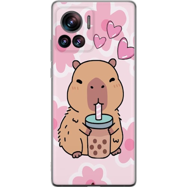 Motorola Edge 30 Ultra Gjennomsiktig deksel Kawaii Capybara Hj