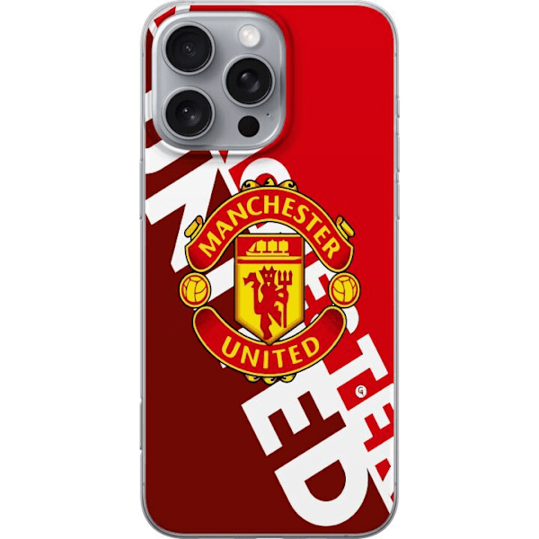 Apple iPhone 16 Pro Max Gennemsigtig cover Manchester United F