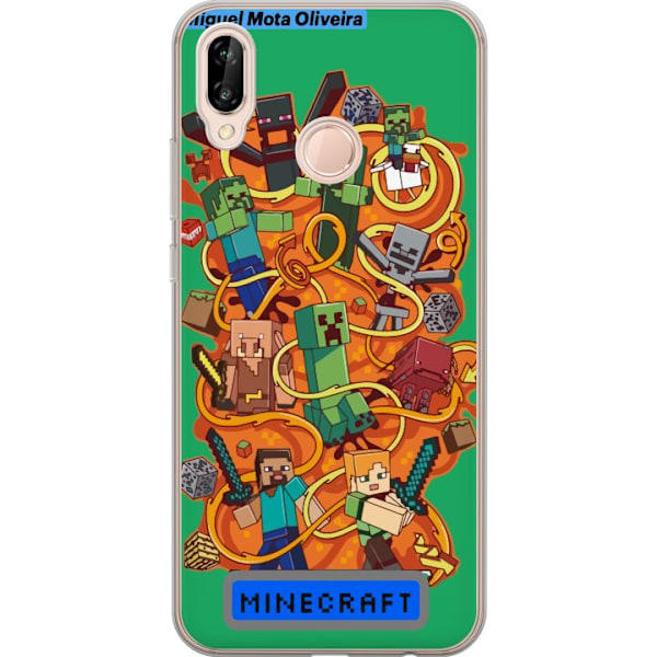 Huawei P20 lite Läpinäkyvä kuori Minecraft