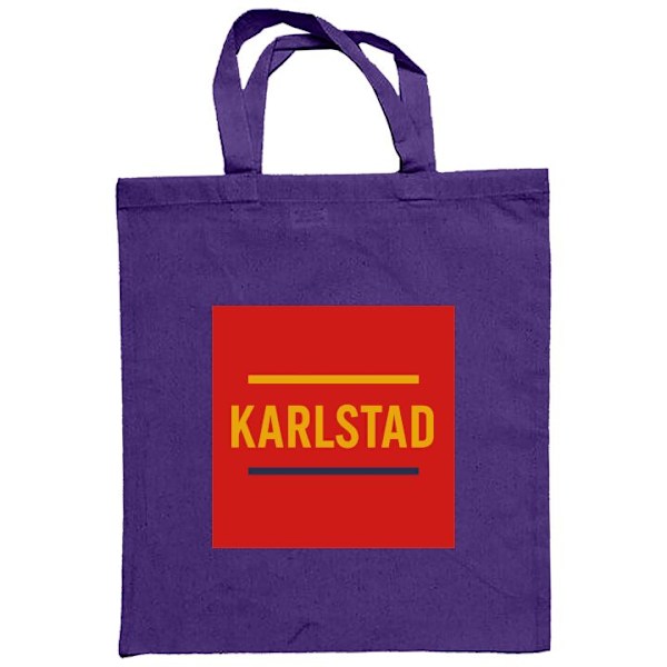 Mulepose | Holdbar Indkøbstaske i Stof Karlstad – Hockey Lilla one size
