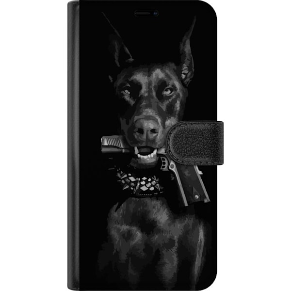 Apple iPhone 16 Pro Lompakkokotelo Dobermann