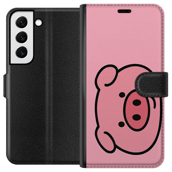 Samsung Galaxy S22 5G Lommeboketui Kawaii Piggy
