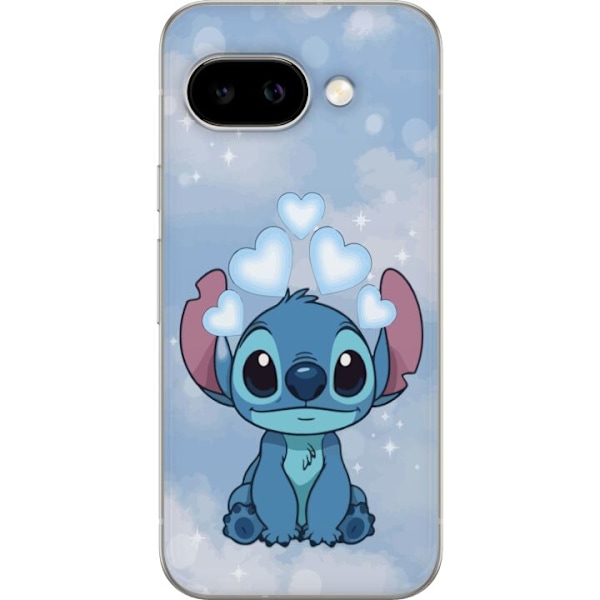 Google Pixel 9a Genomskinligt Skal Stitch Hoppande Glädje – Rolig Design för Present