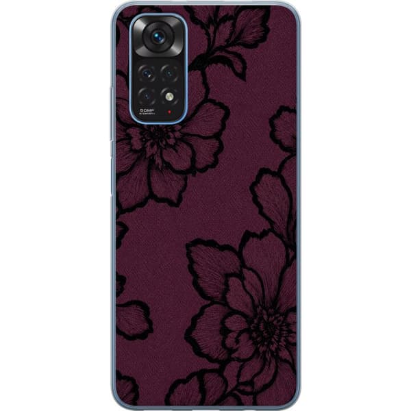 Kompatibelt Mobilskal till Xiaomi Redmi Note 11S Blackberry Bloom lila
