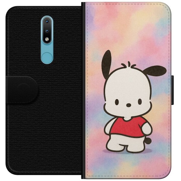 Nokia 2.4 Lommeboketui Kawaii Sanrio Pochacco