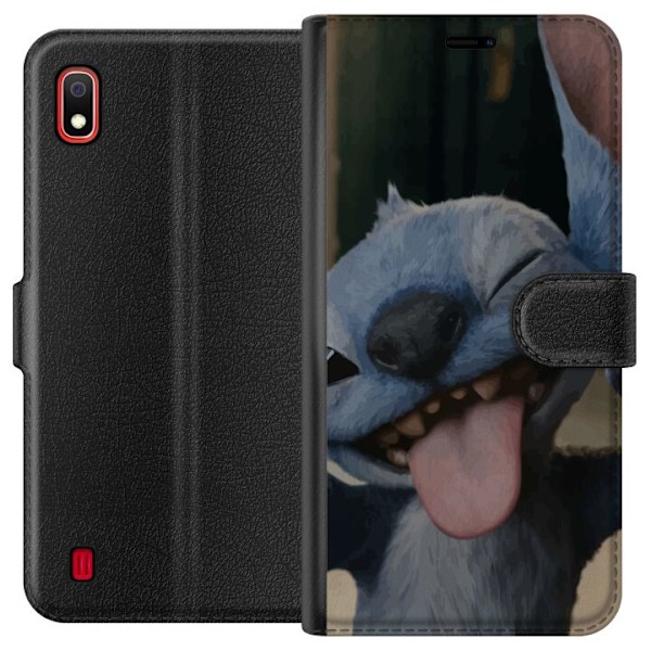 Samsung Galaxy A10 Lommeboketui Stitch Søt Alien - Blå Favor