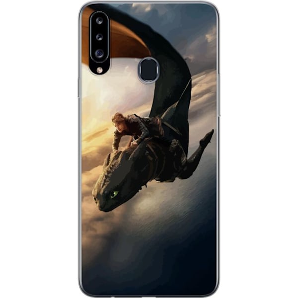 Samsung Galaxy A20s Gennemsigtig cover Drage Træner