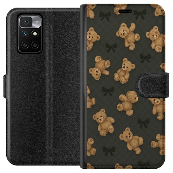 Xiaomi Redmi 10 Tegnebogsetui Teddy Knus