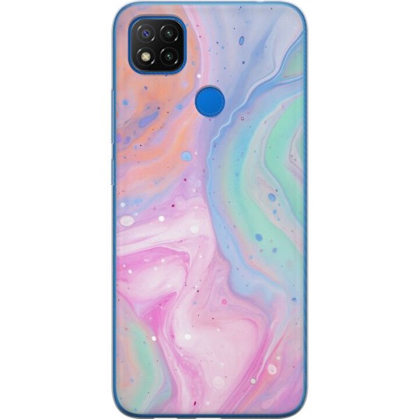 Xiaomi Redmi 9C NFC Genomskinligt Skal Pastellmarmor