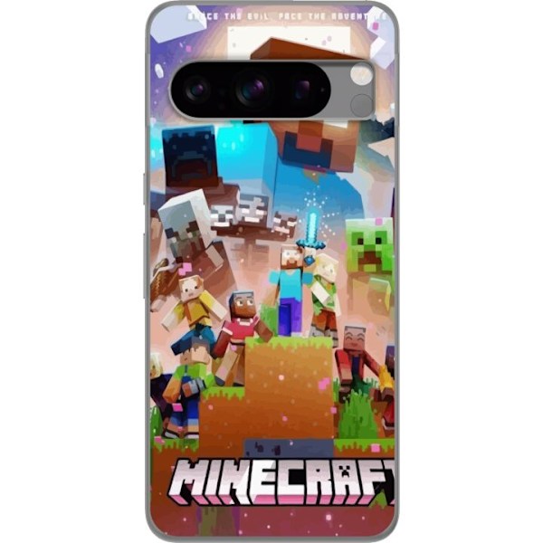 Google Pixel 8 Pro Läpinäkyvä kuori Minecraft