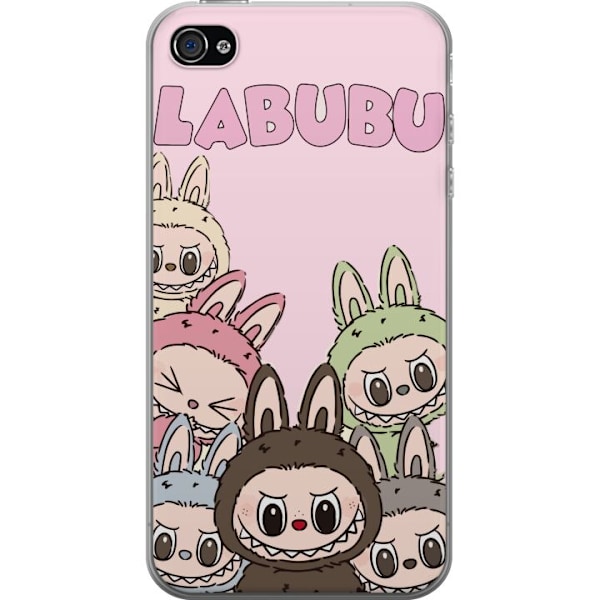 Apple iPhone 4 Läpinäkyvä kuori Labubu Classics