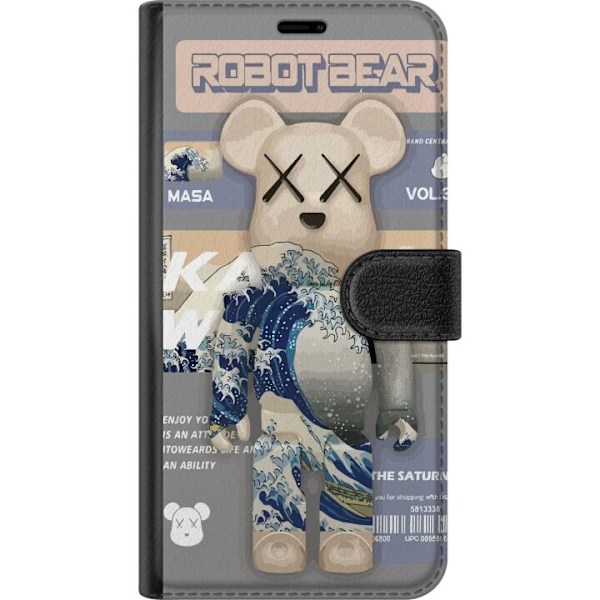 Apple iPhone 16 Lommeboketui Robot Bear