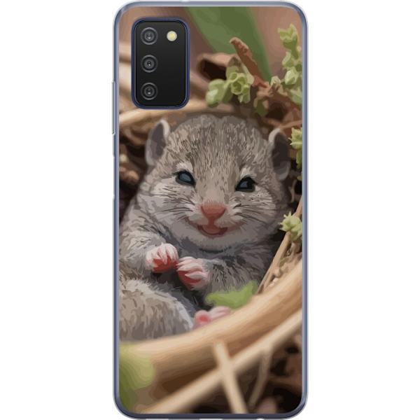 Samsung Galaxy A03s Gennemsigtig cover Rotte Smilende Dyremotiv By Motiv Urban Grafisk Design Populært Sjovt Motiv Kunstart Stil