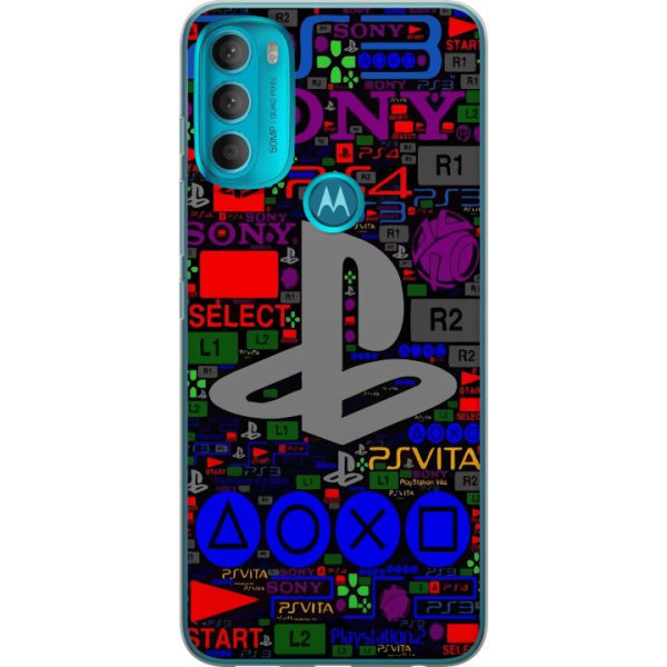 Motorola Moto G71 5G Gennemsigtig cover Playstation